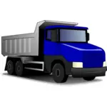 Ilustración vectorial de camión volquete